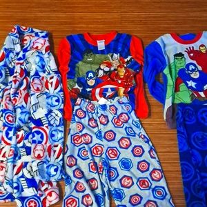 SET OF 2 AVENGERS PAJAMAS ROBE FLEECE 10